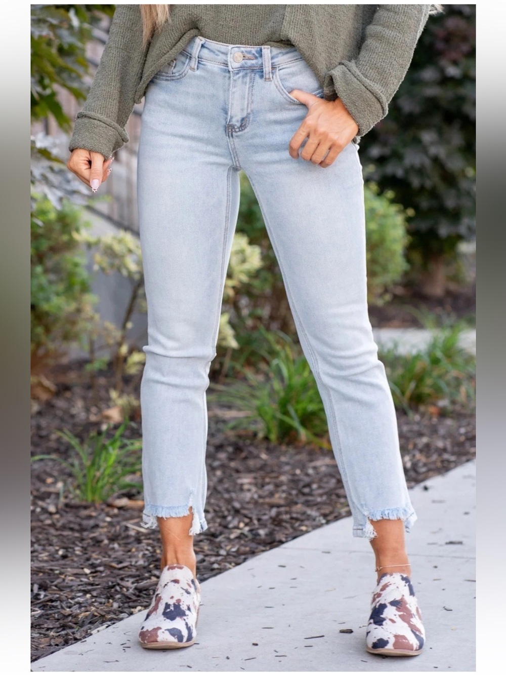 Lovervet By Vervet Blue Amity High-Rise Kick-Flare Jeans Pants Plus Size 22W NWT - Picture 3 of 11